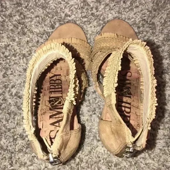 Sam & Libby Esther Boho Strappy Heel Sandals Size 5.5 - Picture 6 of 8